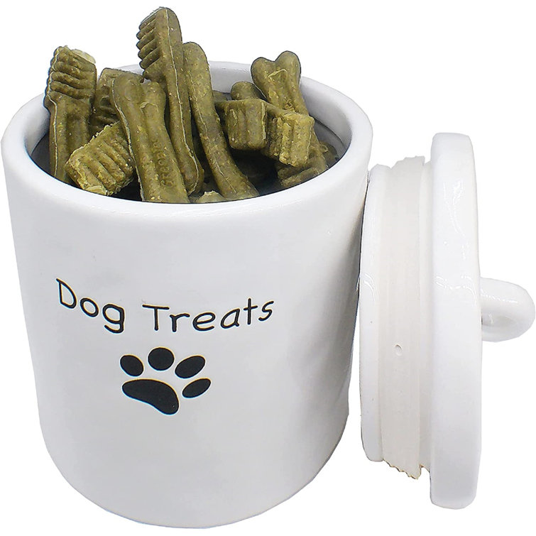 Decorative dog deals treat containers
